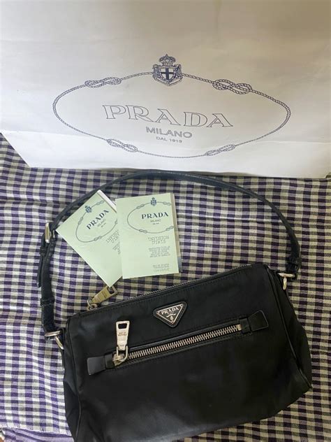 prada pochette baguette tessuto sport nylon pink|Prada leather tote bags.